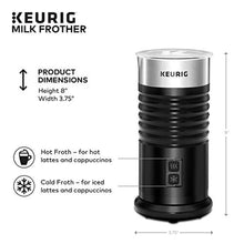 Load image into Gallery viewer, Keurig Standalone Frother Works Non-Dairy Milk, Hot and Cold Frothing, 6 Oz, Black_730
