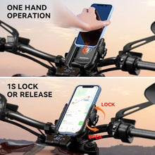 Load image into Gallery viewer, Kewig Motorcycle Phone Mount Holder- [Camera Friendly] [1s Lock &amp; Release], Black_7809
