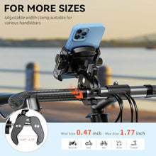 Load image into Gallery viewer, Kewig Motorcycle Phone Mount Holder- [Camera Friendly] [1s Lock &amp; Release], Black_7811
