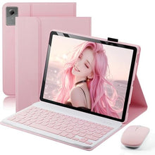 Load image into Gallery viewer, Keyboard Case for 2025 Lenovo Idea Tab Plus 12.1 Inch/Lenovo Tab K12 - Stand Folio Detachable Keyboard Cover with Mouse (TB361FU/TB361ZU) - Pink_1

