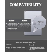 Load image into Gallery viewer, Keyboard Case for iPad 9th/8th/7th Generation 10.2 Inch, Detachable Wireless Rechargeable Keyboard [Support 3 System], Slim Folio Stand Cover with Pencil Holder for iPad Pro 10.5"/ iPad Air 3rd Gen, Nobacklitblack_8137
