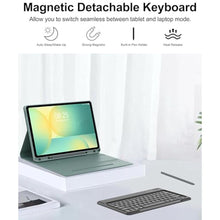 Load image into Gallery viewer, Keyboard Case for Samsung Galaxy Tab S10 FE+ Plus 13.1'' 2025, Detachable Galaxy Tablet S10FE+ Case with Keyboard 13.1inch, Protective Cover with S Pen Holder for Samsung Tab S10FE Plus Keypad, Green_240
