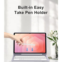 Load image into Gallery viewer, Keyboard Case for Samsung Galaxy Tab S11 Ultra 14.6 Inch 2025, Galaxy Tablet S11 Ultra Case Keypad with S Pen Holder, Smart Folio Cover for Samsung Tab 14.6'' SM-X930/X936B with Keyboard, Lavender_9
