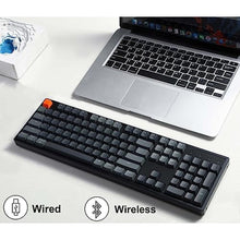 Load image into Gallery viewer, Keychron K10 Full Size Layout 104-Key Wireless Mechanical Keyboard, Hot-Swappable RGB Backlight with Gateron G Pro Brown Switch Aluminum Bluetooth/Wired Gaming Keyboard for Mac Windows, GateronBrownSwitch_7144
