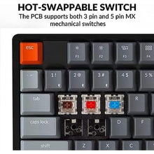 Load image into Gallery viewer, Keychron K10 Full Size Layout 104-Key Wireless Mechanical Keyboard, Hot-Swappable RGB Backlight with Gateron G Pro Brown Switch Aluminum Bluetooth/Wired Gaming Keyboard for Mac Windows, GateronBrownSwitch_7146

