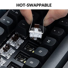 Load image into Gallery viewer, Keychron K10 Pro Wireless Custom Mechanical Keyboard, Full-Size QMK/VIA Programmable Bluetooth/Wired White Backlight with Hot-swappable Keychron Super Brown Switch Compatible with Mac Windows Linux, HotswapKeychronKProBrownSwitch_6984

