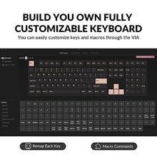 Load image into Gallery viewer, Keychron K10 Pro Wireless Custom Mechanical Keyboard, Full-Size QMK/VIA Programmable Bluetooth/Wired White Backlight with Hot-swappable Keychron K Pro Red Switch Compatible with Mac Windows Linux, HotswapKeychronKProRedSwitch_6963
