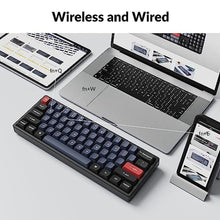 Load image into Gallery viewer, Keychron K12 Pro QMK/VIA Wireless Mechanical Keyboard Custom Programmable Macro with Hot-Swappable Keychron K Pro Red Switch 60% Compact Layout RGB Backlit Aluminum Frame for Mac Windows Linux, HotSwappableKeychronKProRedSwitch_6798
