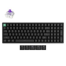 Load image into Gallery viewer, Keychron K4 HE 96% Wireless Hall Effect Keyboard with Number Pad, Rapid Trigger Magnetic Switches, QMK Launcher, 2.4GHz/Bluetooth/Wired, Mac &amp; Windows, Aluminum Frame, Black (Shine-Through), StandardVersionBlack_1
