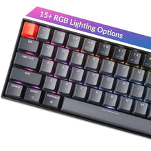 Load image into Gallery viewer, Keychron K6 Hot Swappable Wireless Bluetooth 5.1/Wired Mechanical Gaming Keyboard, 65% Compact 68-Key RGB LED Backlight Keychron Super Brown Switch Rechargeable Battery for Mac Windows, KeychronSuperBrownSwitch_5130
