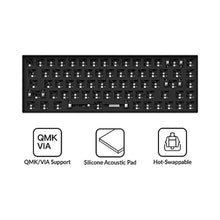 Load image into Gallery viewer, Keychron K6 Pro Wireless Custom Mechanical Keyboard Barebone Version, QMK/Launcher Programmable Macro, Hot-Swappable 65% Layout, RGB Backlit Office Gaming Keyboard for Mac Windows Linux - Black_7122
