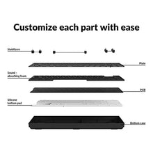 Load image into Gallery viewer, Keychron K6 Pro Wireless Custom Mechanical Keyboard Barebone Version, QMK/Launcher Programmable Macro, Hot-Swappable 65% Layout, RGB Backlit Office Gaming Keyboard for Mac Windows Linux - Black_7124
