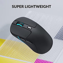Load image into Gallery viewer, Keychron M3 Wireless Mouse, PAW3395 Sensor with Programmable Macro Button 26,000 DPI Supports 2.4 GHz/Bluetooth 5.1, 79g Ultra-Light Ergonomic Design Up to 70 Hours Using for PC Mac Laptop - Black_8599
