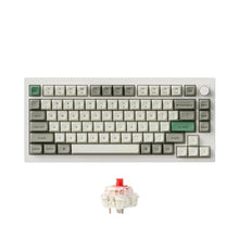 Load image into Gallery viewer, Keychron Q1 Max RGB QMK/VIA Custom Mechanical Keyboard, Full Metal Programmable Knob 2.4 GHz/Bluetooth/Wired Keyboard with Hot-Swappable Gateron Jupiter Red Switch for Mac Windows Linux - White, RedSwitch_1
