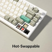 Load image into Gallery viewer, Keychron Q1 Max RGB QMK/VIA Custom Mechanical Keyboard, Full Metal Programmable Knob 2.4 GHz/Bluetooth/Wired Keyboard with Hot-Swappable Gateron Jupiter Red Switch for Mac Windows Linux - White, RedSwitch_6365
