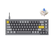 Load image into Gallery viewer, Keychron Q2 Wired Custom Mechanical Keyboard, QMK/VIA Programmable Macro, Full Aluminum, Hot-Swappable Gateron G Pro Blue Switch, 65% Layout Double Gasket Compatible with Mac and Windows - Grey, SilverGrey_1
