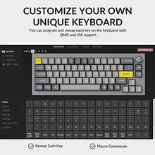 Load image into Gallery viewer, Keychron Q2 Wired Custom Mechanical Keyboard Knob Version, 65% Layout QMK/VIA Programmable Macro with Hot-swappable Gateron G Pro Brown Switch Double Gasket Compatible with Mac Windows Linux (Grey), HotswapGateronGProBrownSwitch_7085
