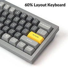 Load image into Gallery viewer, Keychron Q4 Wired Custom Mechanical Keyboard, QMK/VIA Programmable Macro, Full Aluminum, Hot-Swappable Gateron G Pro Red Switch, 60% Layout Double Gasket Compatible with Mac and Windows - Blue, GrayGateronGProRedSwitch_7104
