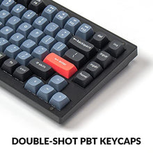 Load image into Gallery viewer, Keychron V1 Wired Custom Mechanical Keyboard, 75% Layout QMK/VIA Programmable Macro with Hot-swappable Keychron K Pro Brown Switch Compatible with Mac Windows Linux (Frosted Black - Translucent), HotswapKeychronKProBrownSwitch_7037
