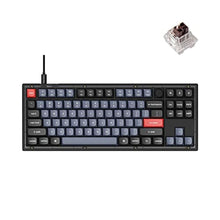 Load image into Gallery viewer, Keychron V3 Wired Custom Mechanical Keyboard Knob Version, TKL QMK/VIA Programmable Macro with Hot-swappable Keychron K Pro Brown Switch Compatible with Mac Windows Linux (Frosted Black-Translucent), HotswapKeychronKProBrownSwitch_1
