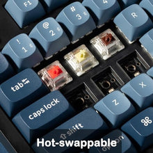 Load image into Gallery viewer, Keychron V5 Max Custom Wirless Mechanical Keyboard, 2.4 GHz/Bluetooth/Wired 3-Mode 100 Keys RGB Backlight QMK/VIA Programmable Macro, Hot-Swap Gateron Jupiter Banana Switch PBT Keycaps for Mac Windows, BananaSwitch_5184
