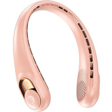 Load image into Gallery viewer, KIDEE Portable Neck Fan, Neck Fans Rechargeable for Women Men, 4000mAh Personal Bladeless Fan, Upgraded Cooling Air Volume, Ultra Quiet Wearable Fan, Pink_1
