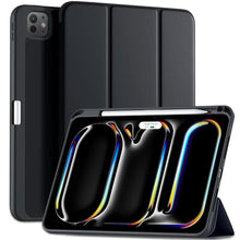 Load image into Gallery viewer, Kidopire New Compatible with iPad Pro 11 Inch Case (M4 2024/M5 2025) with Pencil Holder, Smart Cover with Protective Trifold Stand &amp; Soft TPU Back, Auto Wake/Sleep, Support Pencil Pro, Black_1
