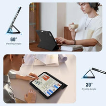 Load image into Gallery viewer, Kidopire New Compatible with iPad Pro 11 Inch Case (M4 2024/M5 2025) with Pencil Holder, Smart Cover with Protective Trifold Stand &amp; Soft TPU Back, Auto Wake/Sleep, Support Pencil Pro, Black_7314
