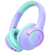 Load image into Gallery viewer, Kids Bluetooth Headphones, 85H Playtime for Toddler Girls, Purple with LED_1
