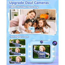 Load image into Gallery viewer, Kids Camera Instant Print, Christmas Birthday Gifts for Kids Age 3-12, HD Camera for Kids with Printing Photo Paper, Portable Toy for 4 5 6 7 8 9 10 Year Old Girl with 32GB SD Card-Blue_6297
