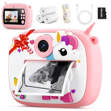 Load image into Gallery viewer, Kids Camera Instant Print, Kids Digital Camera with Photo Printing, PinkUnicorn_1
