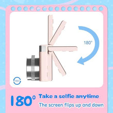 Load image into Gallery viewer, Kids Digital Camera with 180 Flip Screen, 32GB Memory Card Digital Cameras,1080P HD Point and Shoot Digital Cameras, Built in Educational Games,Ideal Gifts for Kids Boys Girls(Pink)_831
