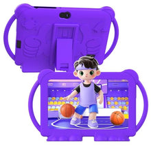 Load image into Gallery viewer, Kids Tablet 7 inch for Boys Girls Android Tablets for Kids, 4GB RAM 32GB ROM Toddler Tablet, WIFI Bluetooth, Safety Eye IPS Screen, Parental Control, Dual Camera Shockproof Case for Educational Games, Purple_1
