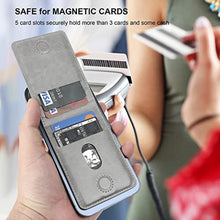 Load image into Gallery viewer, KIHUWEY for MagSafe Wallet Card Holder with Magnetic, Mag Safe Leather Detachable Kickstand RFID Wallet for iPhone 16/15/14/13/12 Pro Max Plus Not for iPhone 13/12 mini (Gray)_1396
