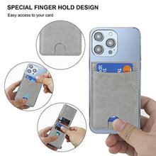 Load image into Gallery viewer, KIHUWEY for MagSafe Wallet Card Holder with Magnetic, Mag Safe Leather Detachable Kickstand RFID Wallet for iPhone 16/15/14/13/12 Pro Max Plus Not for iPhone 13/12 mini (Gray)_1397
