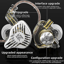Load image into Gallery viewer, Kinboofi KZ EDS in Ear Earphones,10 mm Dual Magnetic Circuit Moving Coil Unit Configuration Earphone, High Resolution Noise-isolating Headphone Earbuds for Sports &amp; Exercise (with Mic, Transparent)_1
