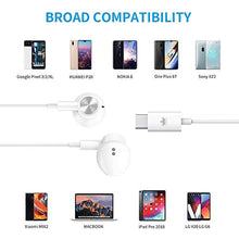 Load image into Gallery viewer, KINGONE USB C Headphones 2021 HiFi Stereo Type C Earbuds with Mic and Volume Control Compatible with Google Pixel 4 3 2 XL,Sony XZ2, OnePlus 6T and More Type C Port Model -White_1242
