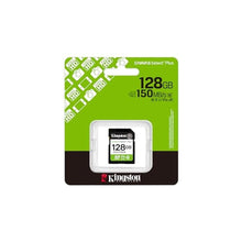 Load image into Gallery viewer, Kingston 128GB Canvas Select Plus SD Card | Up to 150MB/s | Class 10, UHS-I, U1, V10 | SDS3/128GB, WhiteandBlue_538
