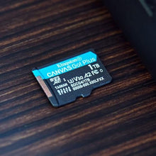 Load image into Gallery viewer, Kingston Canvas Go Plus 256GB microSD Card | Up to 200MB/s | Class 10, UHS-I, U3, V30, A2 | SDCG4/256GB, BlackandWhite_292
