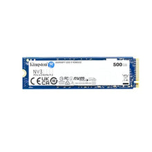 Load image into Gallery viewer, Kingston NV3 500GB M.2 2280 NVMe SSD | PCIe 4.0 Gen 4x4 | Up to 5000 MB/s | SNV3S/500G, blue_1
