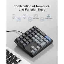 Load image into Gallery viewer, Kisnt MF34 Mechanical Numpad, Full-Function for Heavy Excel Financial, Black_693
