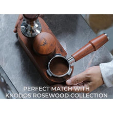 Load image into Gallery viewer, KNODOS Espresso Distribution Tool 58mm Coffee Distributor Rosewood Adjustable Depth Stainless Steel Espresso Leveler Premium Espresso Machine Accessories For Coffee Bar_6473
