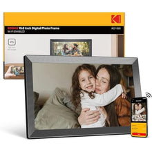 Load image into Gallery viewer, KODAK 15.6 Inch Large WiFi Digital Picture Frame, 1920x1080 FHD Touch Screen Electronic Photo Frame with AI Photo Art, 32GB Storage, 6 Ways Sharing Photos &amp; Videos, for Mom Family, Black_1
