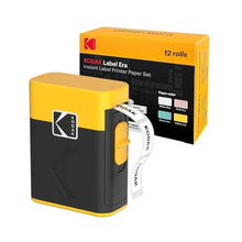 Load image into Gallery viewer, KODAK Label Maker Machine + 12-Pack Refills Bundle, Safe Blade Label Printer for Office, School &amp; Home Organization, Yellow_1
