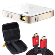 Load image into Gallery viewer, KODAK Luma 150 Ultra Mini Pocket Pico Projector - Built in Rechargeable Battery &amp; Speaker, 1080P Support Portable Wireless LED DLP Video Travel Projector with Carrying Travel Case &amp; 6FT HDMI Cable, White_1

