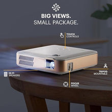 Load image into Gallery viewer, KODAK Luma 400 Smart Portable Projector, Mini Projector with Apps, White_551
