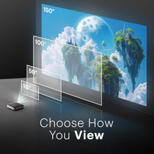 Load image into Gallery viewer, Kodak Luma 500 Mini Projector | 1080p Full HD Portable Outdoor Projector with Wi-Fi, Bluetooth, HDMI &amp; USB | Google TV 11.0 OS, Netflix Certified, Chromecast Built-In, Black, 152_5951

