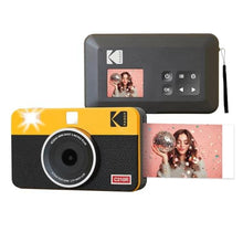 Load image into Gallery viewer, KODAK Mini Shot 2 Retro 2x3 Instant Digital Camera &amp; Photo Printer, 8 Sheets, 2-in-1 Portable Print Camera, Bluetooth Smartphone Printer for iOS &amp; Android, 4PASS Dye Sublimation, Yellow_1
