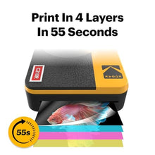 Load image into Gallery viewer, KODAK Mini Shot 2 Retro 2x3 Instant Digital Camera &amp; Photo Printer, 8 Sheets, 2-in-1 Portable Print Camera, Bluetooth Smartphone Printer for iOS &amp; Android, 4PASS Dye Sublimation, Yellow_6559
