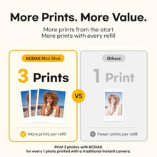 Load image into Gallery viewer, KODAK Mini Shot 3 Retro 3x3 Instant Camera, Photo Printer, 8 Sheets, Yellow_6601
